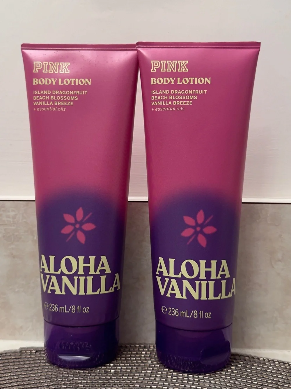 NWT PINK Victoria's Secret Aloha Vanilla Body Lotion Set